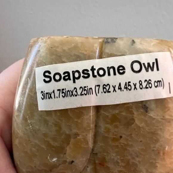 Vintage Soapstone Owl Handcrafted Figure Shelf Decor - Picture 5 of 8